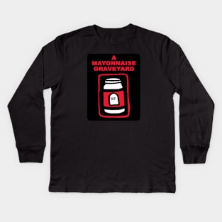 A Mayonnaise Graveyard (red standard) Kids Long Sleeve T-Shirt